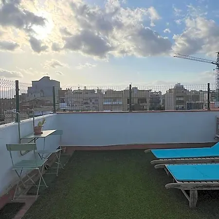 Private Double In A Shared Penthouse With Patios Hostal